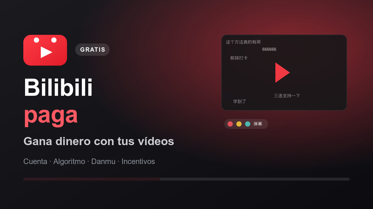 Bilibili paga: gana dinero con tus vídeos desde cero